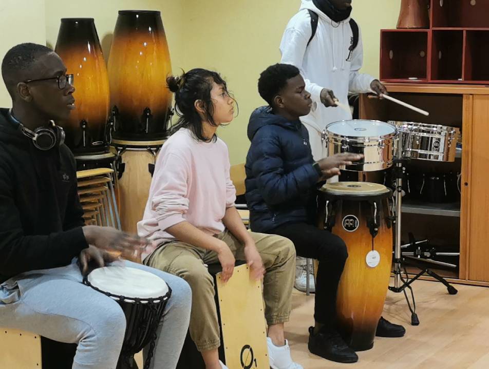 Repercusión, taller de percusión intercultural