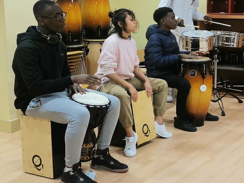Repercusión, taller de percusión intercultural